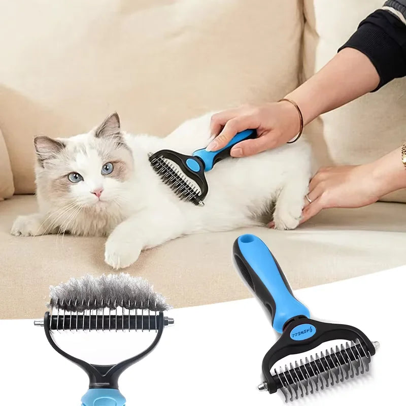 Double Sided Grooming Comb for Dog and Cat Hair Removal