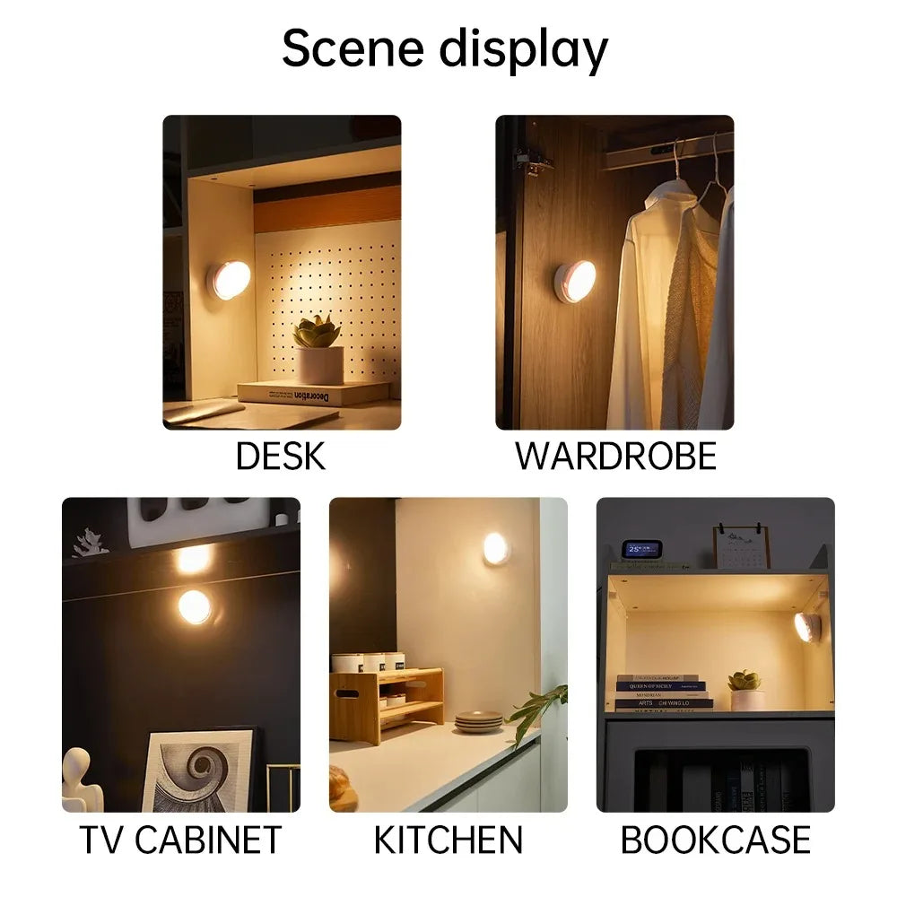 Liuyangmao USB Rechargeable Motion Sensor LED Night Light for Home