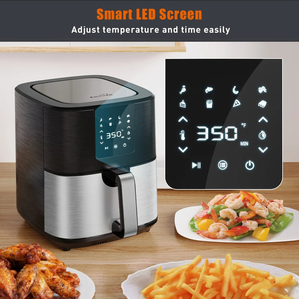 KitCook Digital Air Fryer With Eight Preset Cooking Modes