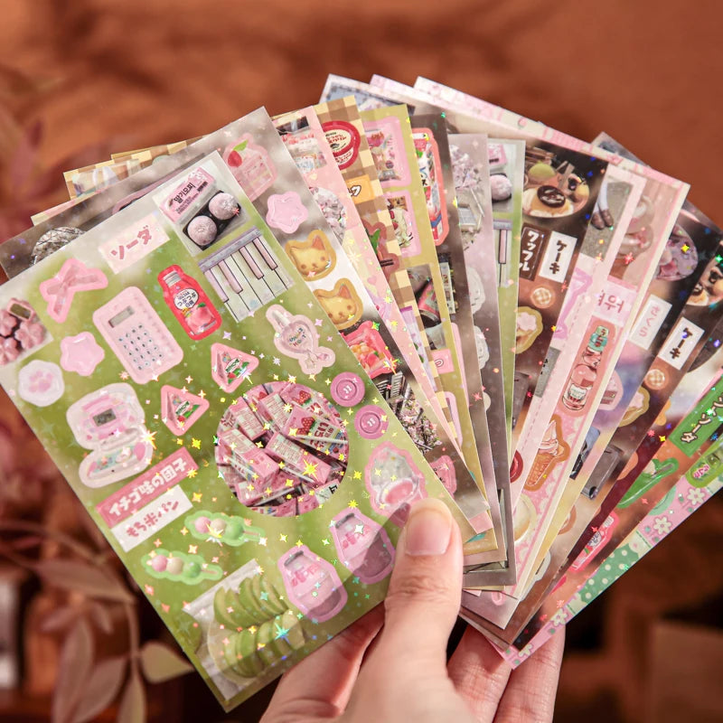 Vintage Retro Doodle Sticker Book For DIY Decoration