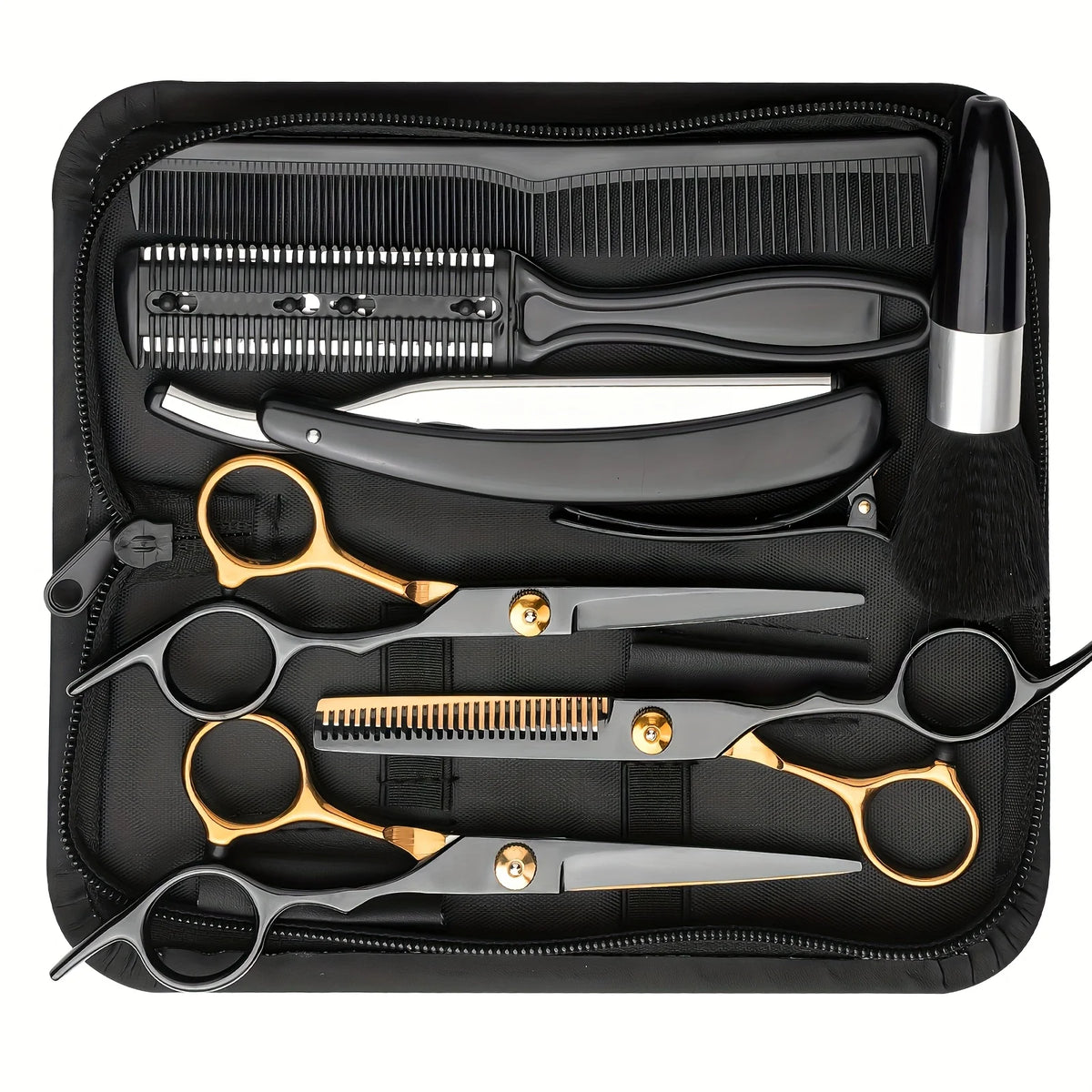 Professional Stainless Steel Hair Cutting Scissors Set With Thinning Shears