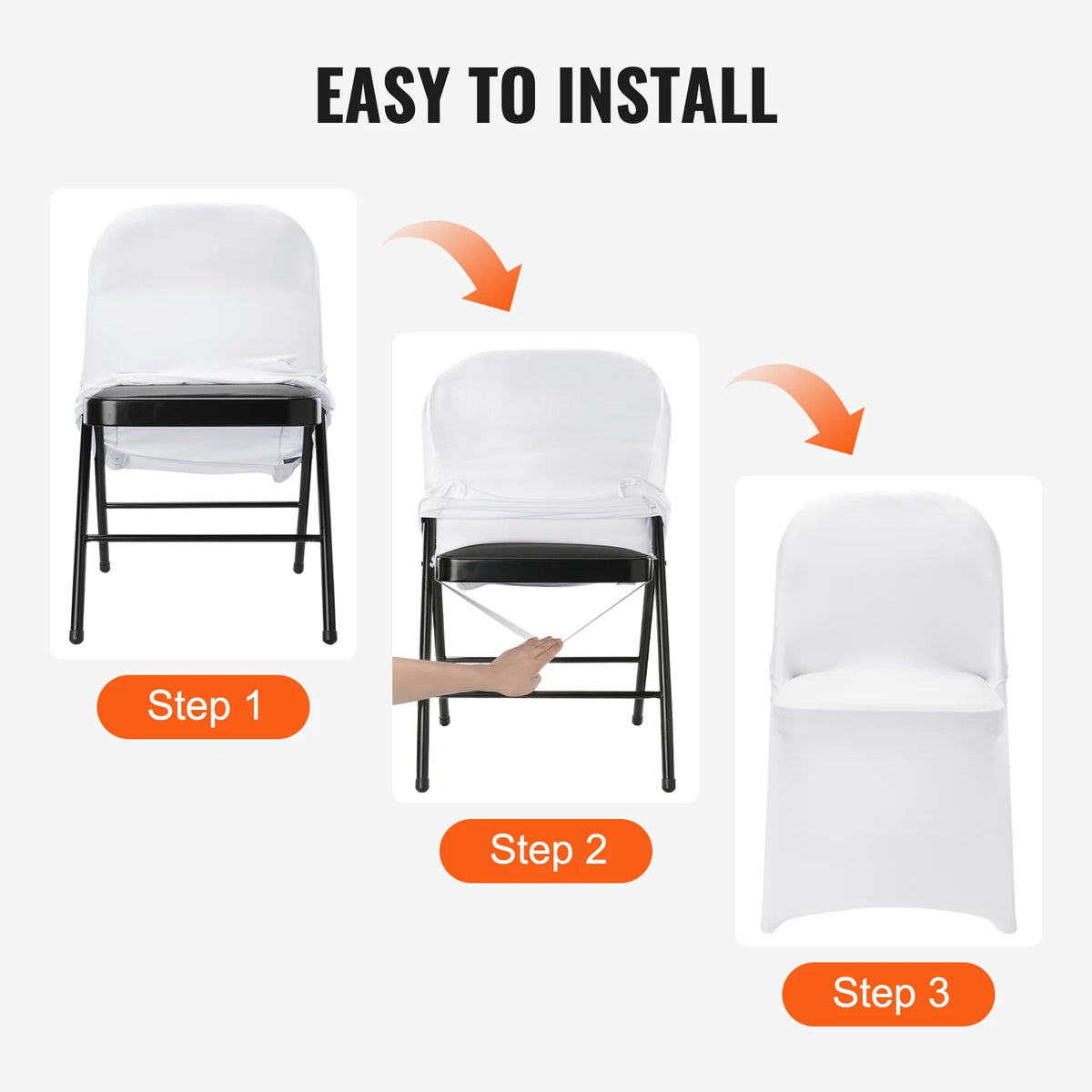 SucceBuy Stretch Chair Covers for Weddings Banquets and Dining Events