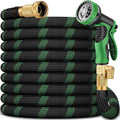 Flexible Garden Hose With 10 Spray Modes And Brass Connector