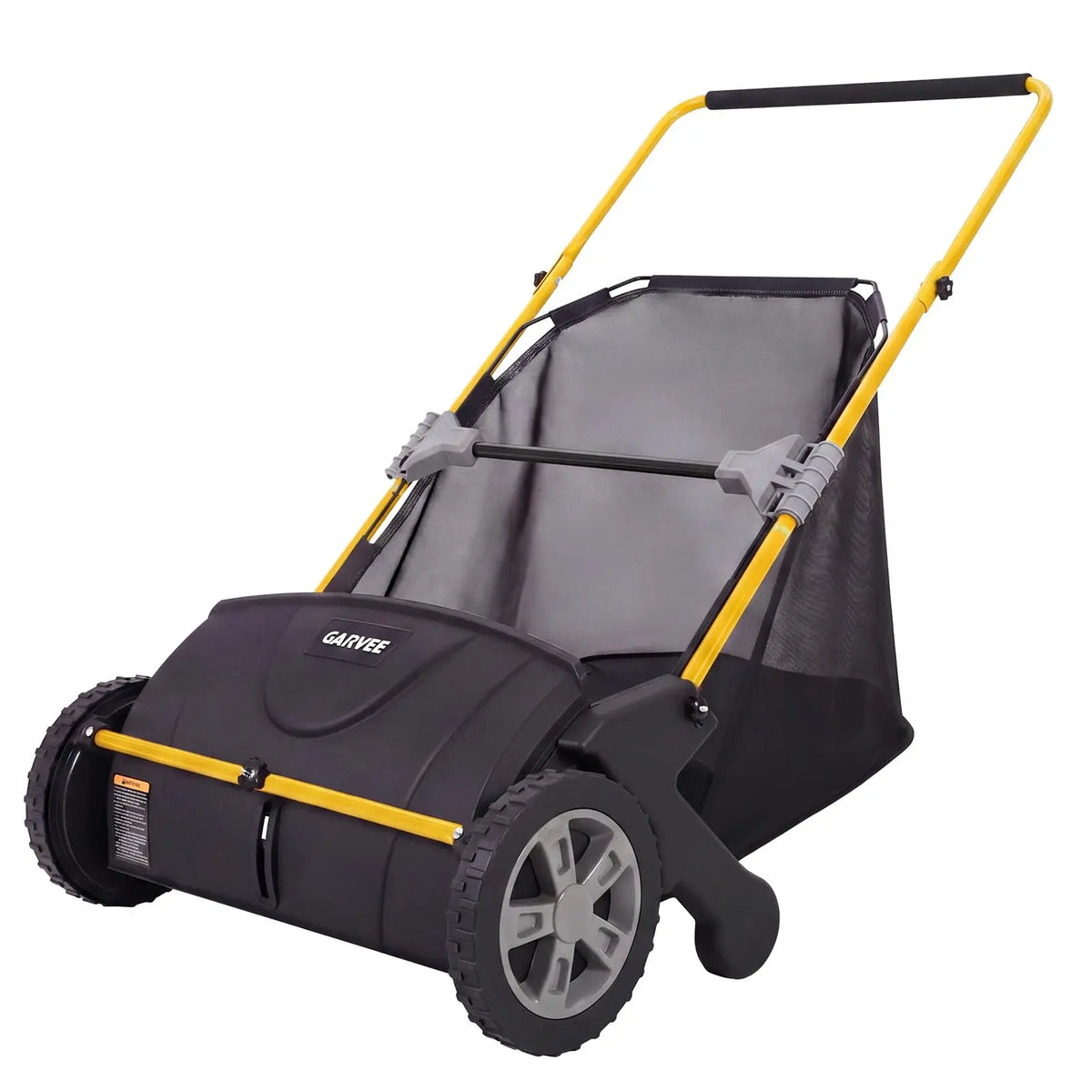 HiMISS Manual Push Lawn Sweeper for Leaves and Grass Collection