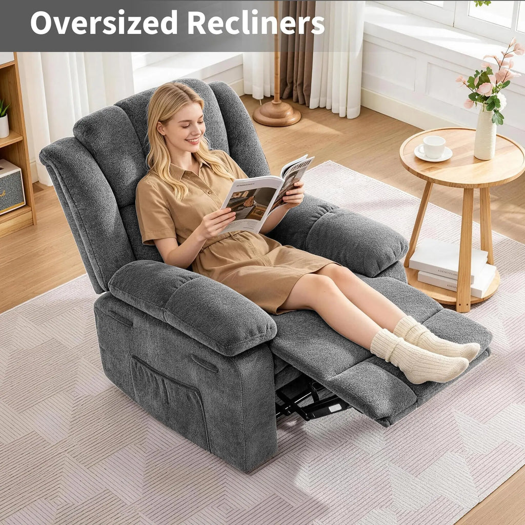 Studyset Manual Recliner Chair for Comfortable Living Room Reading