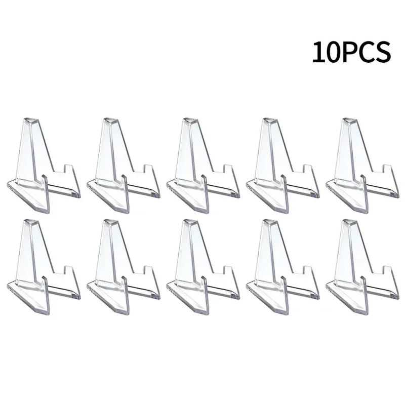 Acrylic Triangle Display Stand for Coins Photos Cards and Phones