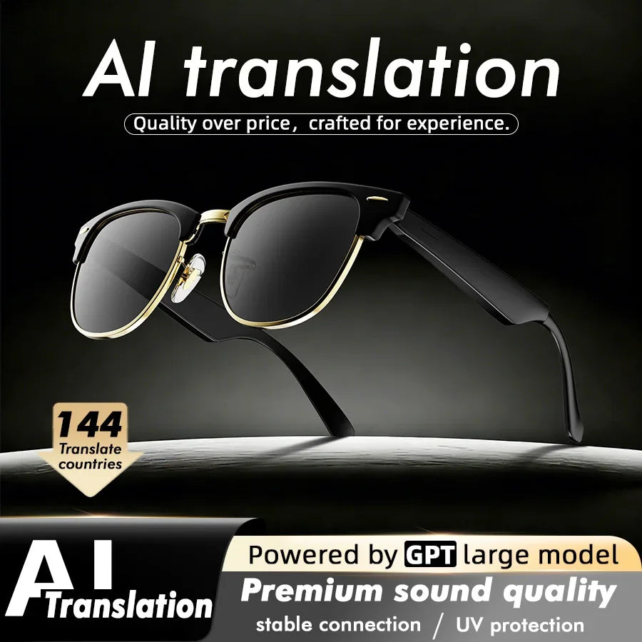 Bluetooth Audio Glasses With Built In Speakers For Wireless Listening