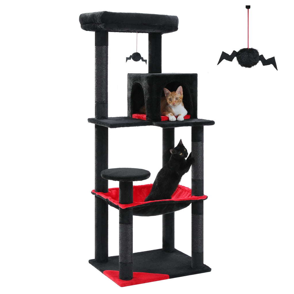 PAWZ Road Gothic Cat Tree Tower With Hammock Scratching Post