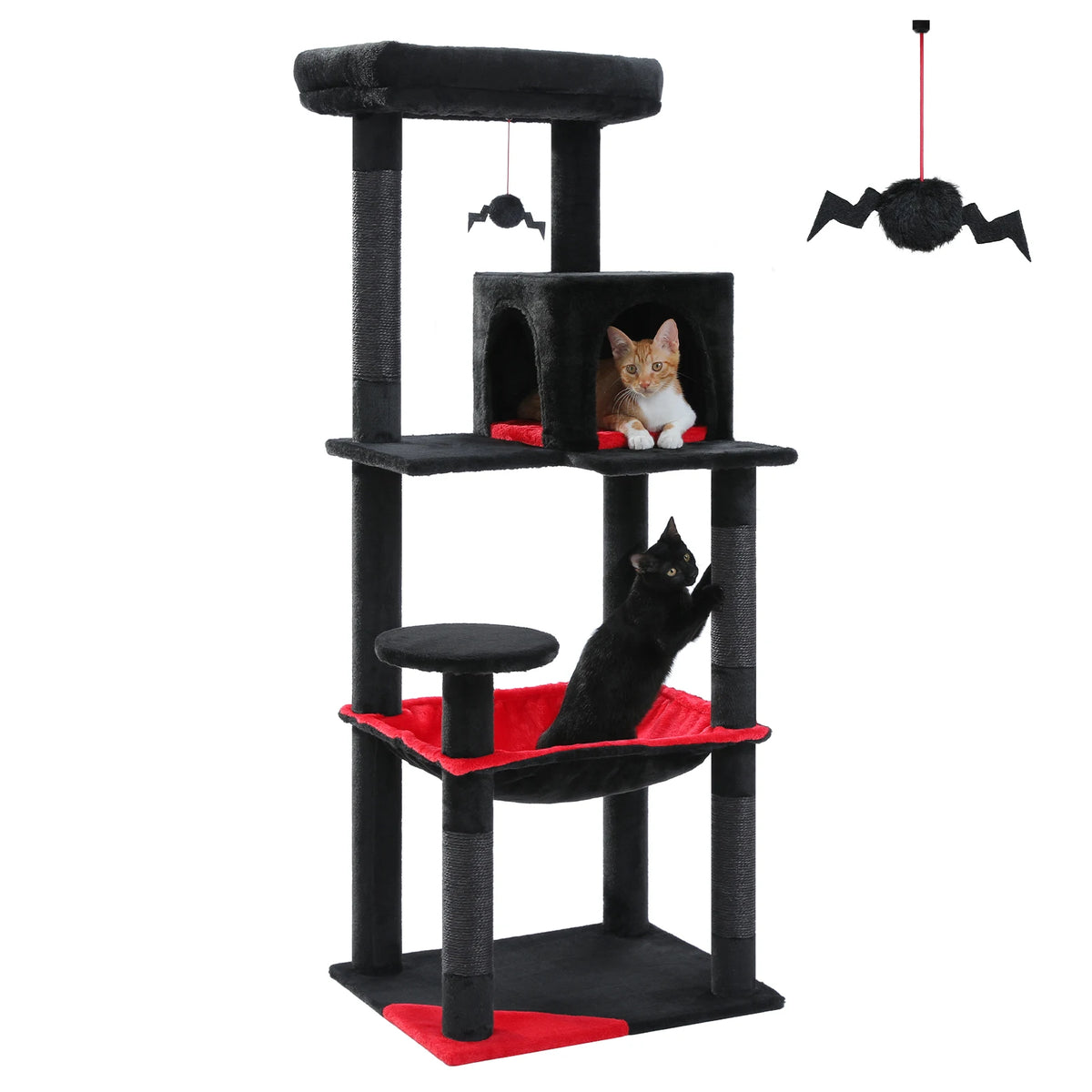 PAWZ Road Gothic Cat Tree Tower With Hammock Scratching Post
