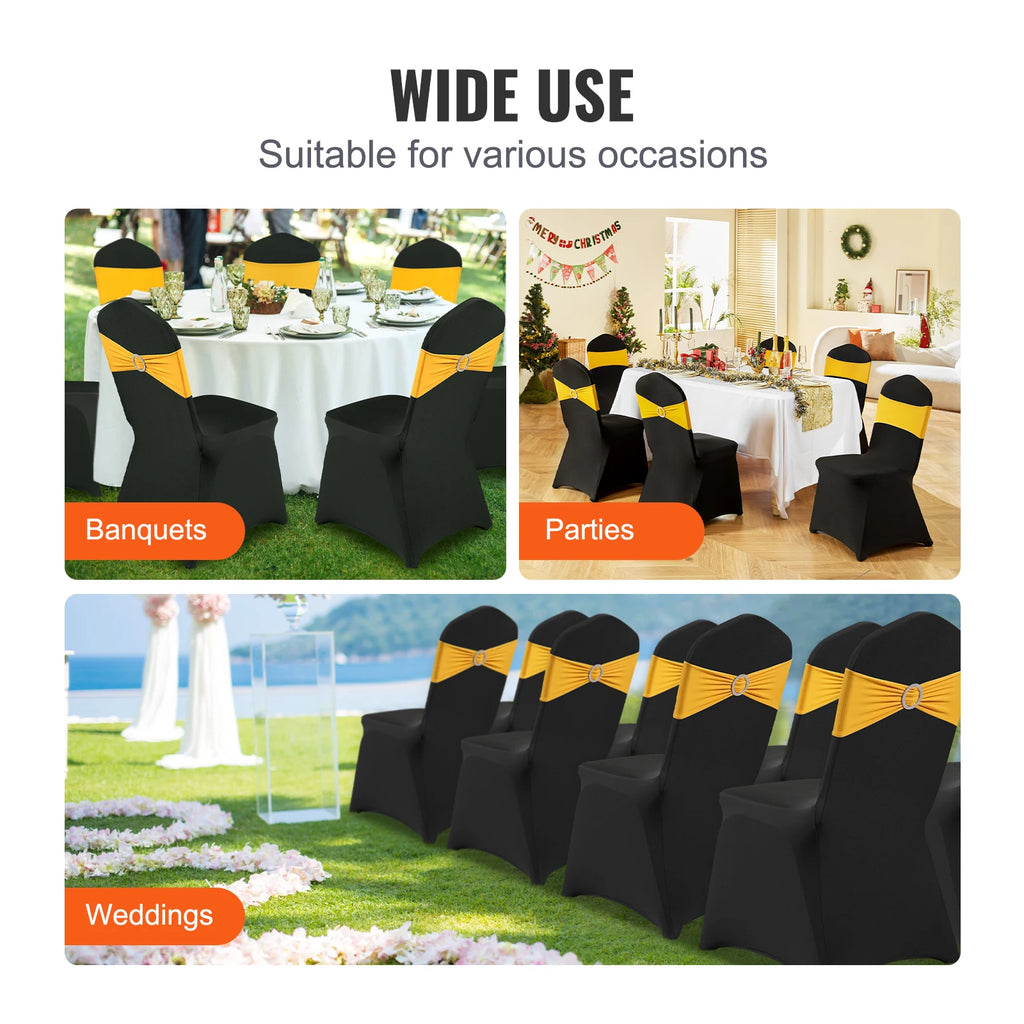 SucceBuy Spandex Chair Covers for Weddings and Events