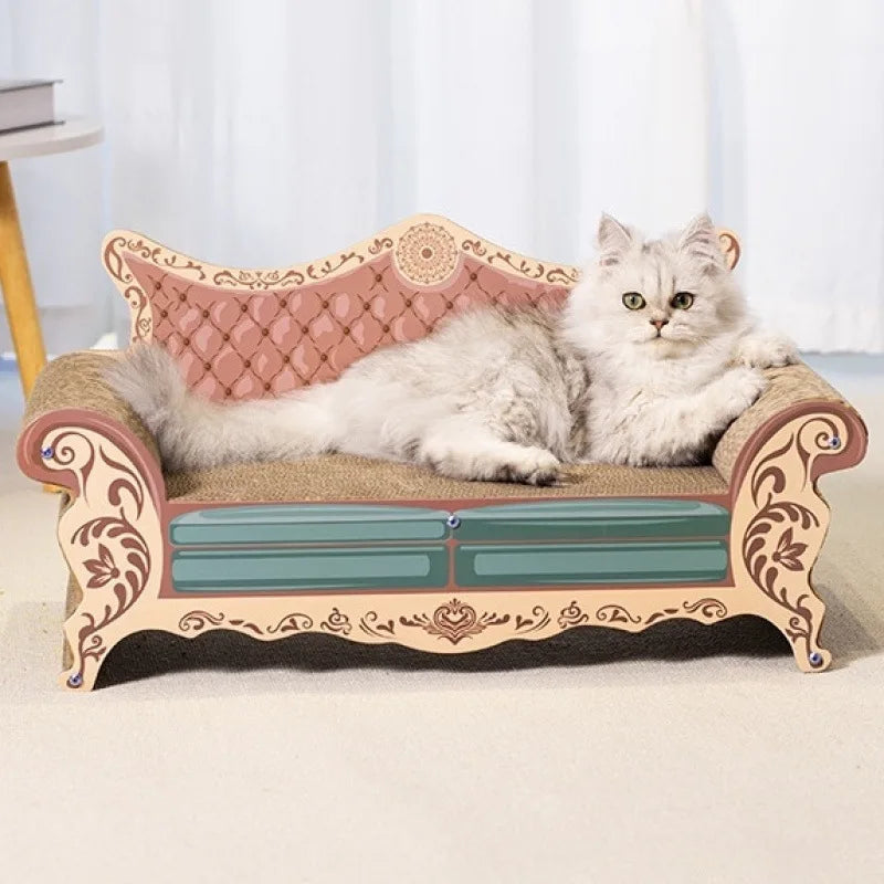 CZBNYX Cat Scratching Sofa Bed With Integrated Nest and Lounge Spot