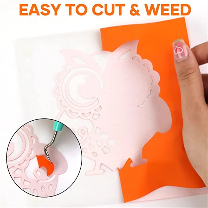 HTVRONT PU Heat Transfer Vinyl Roll for Cricut DIY Projects