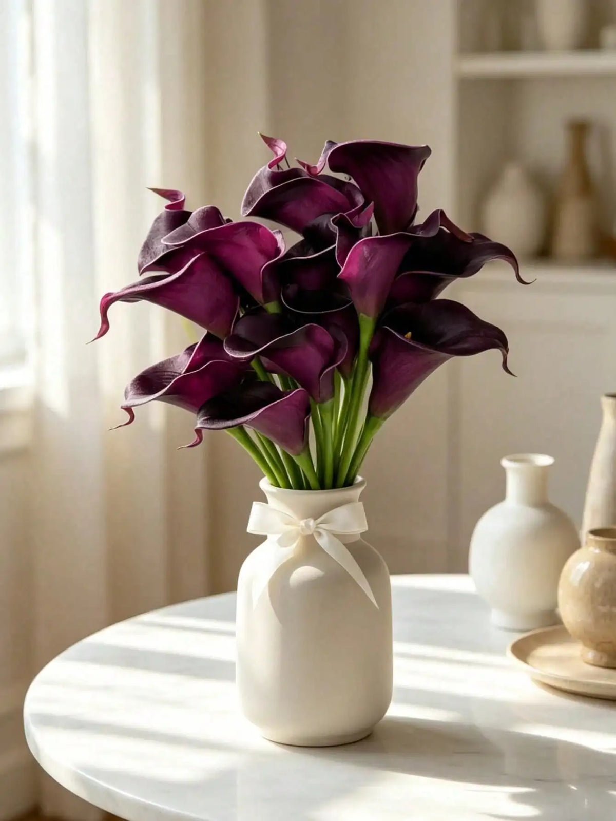 Realistic Artificial Calla Lily Bouquet for Weddings and Home Decor