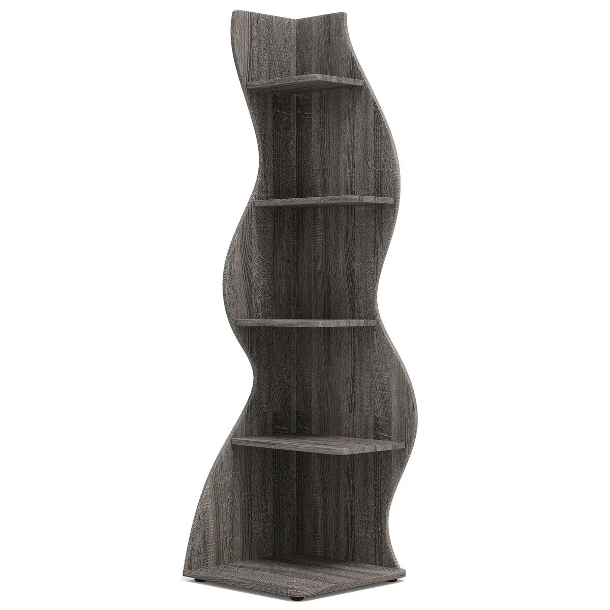 Tribesigns Five Tier Modern Corner Bookshelf And Plant Stand