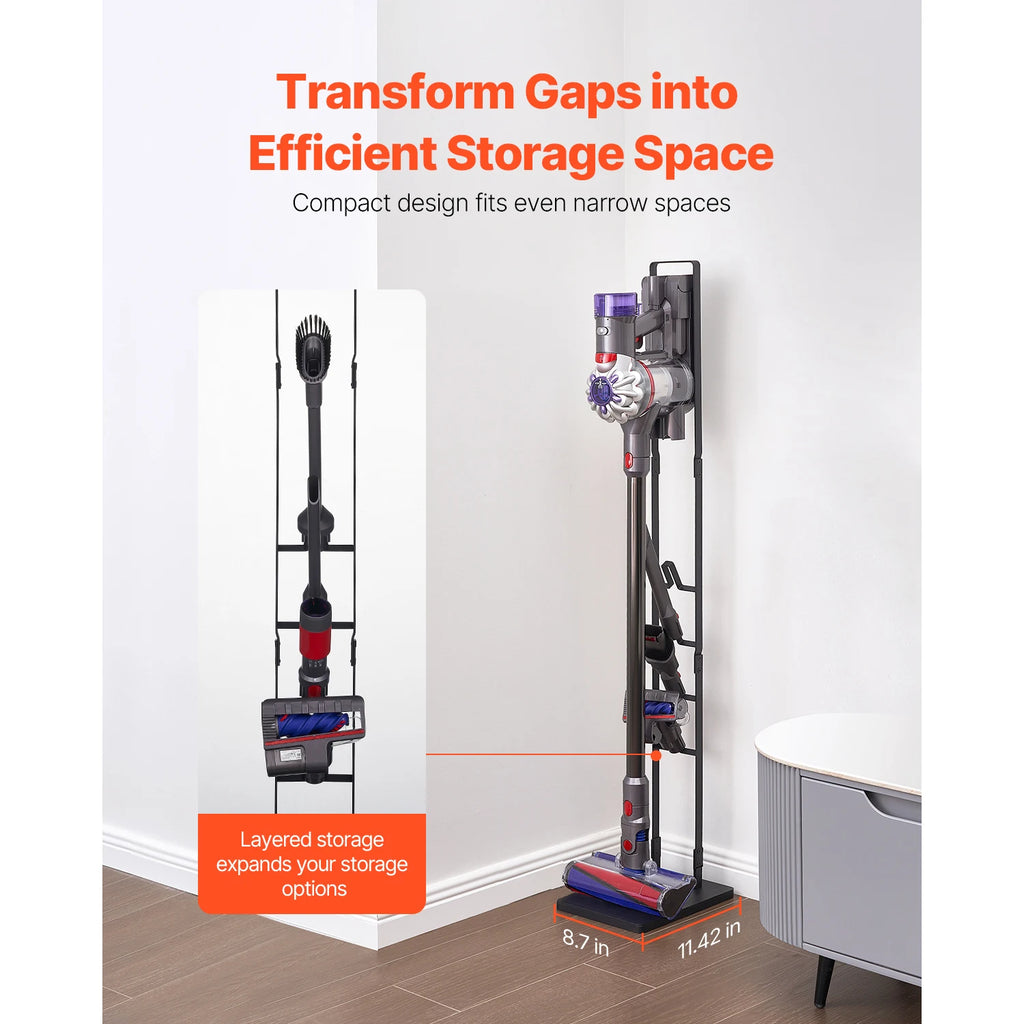 SucceBuy Dyson Cordless Vacuum Stand With Four Accessory Hooks