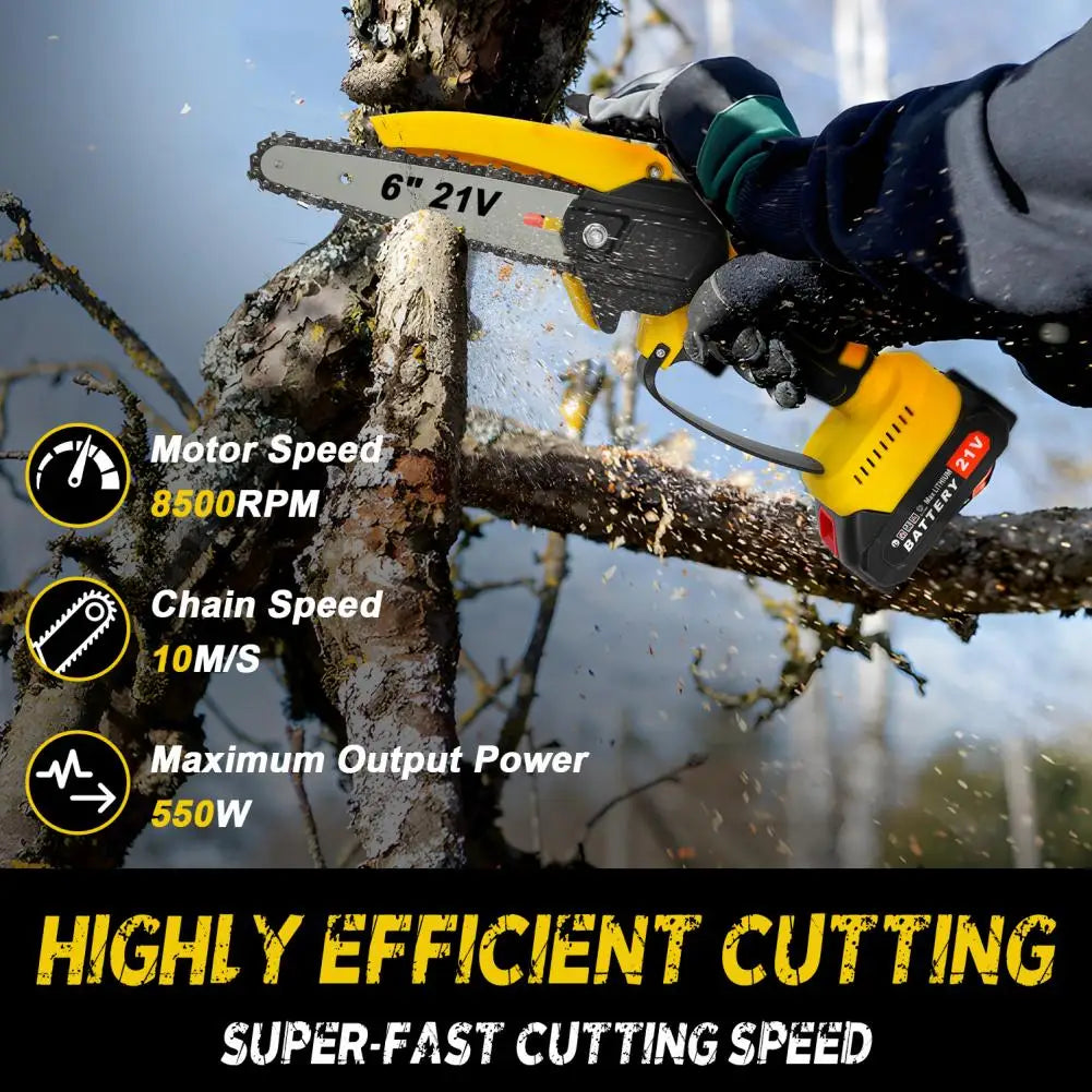 Cordless Pole Saw And Mini Chainsaw With Brushless Motor