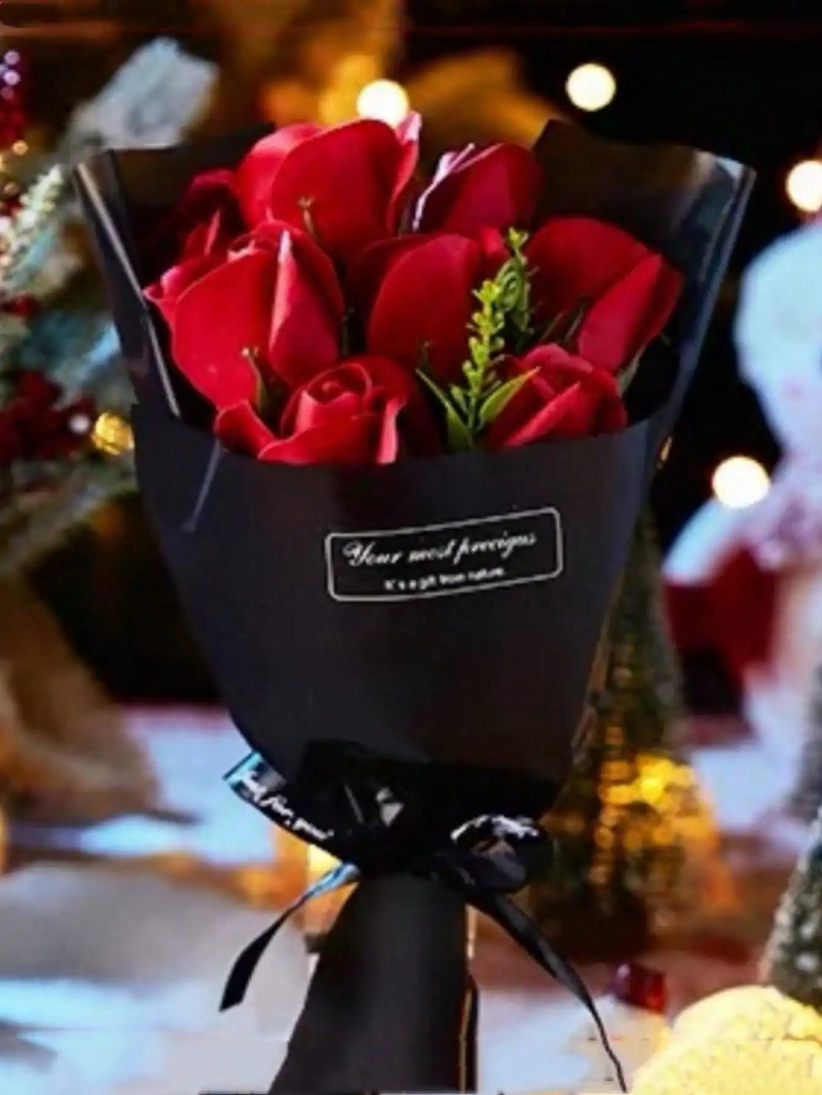 Rose Soap Flower Bouquet Gift for Weddings and Home Decor