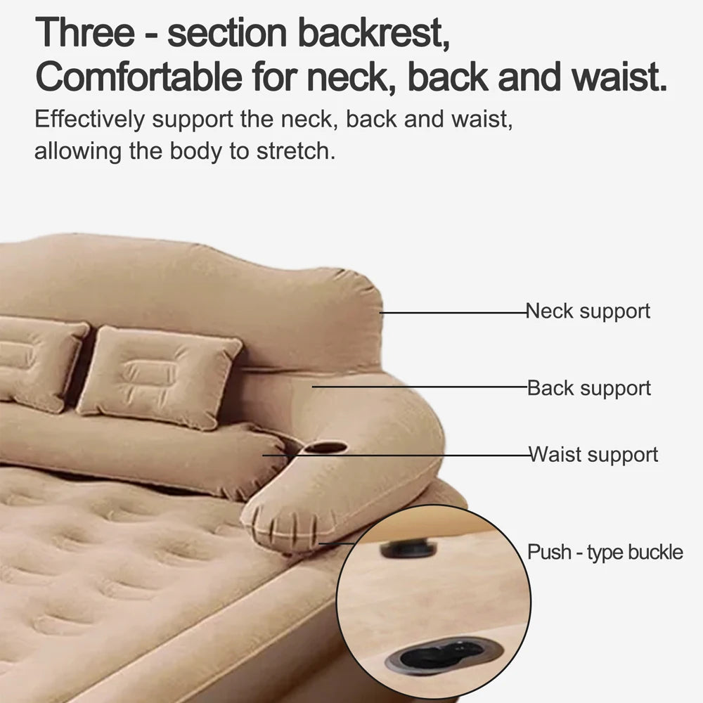 Portable Inflatable Camping Mattress for Indoor and Outdoor Use