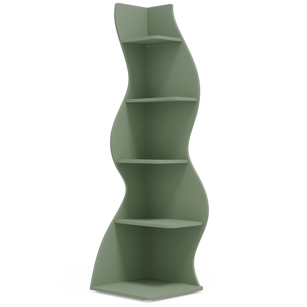 Tribesigns Five Tier Modern Corner Bookshelf And Plant Stand