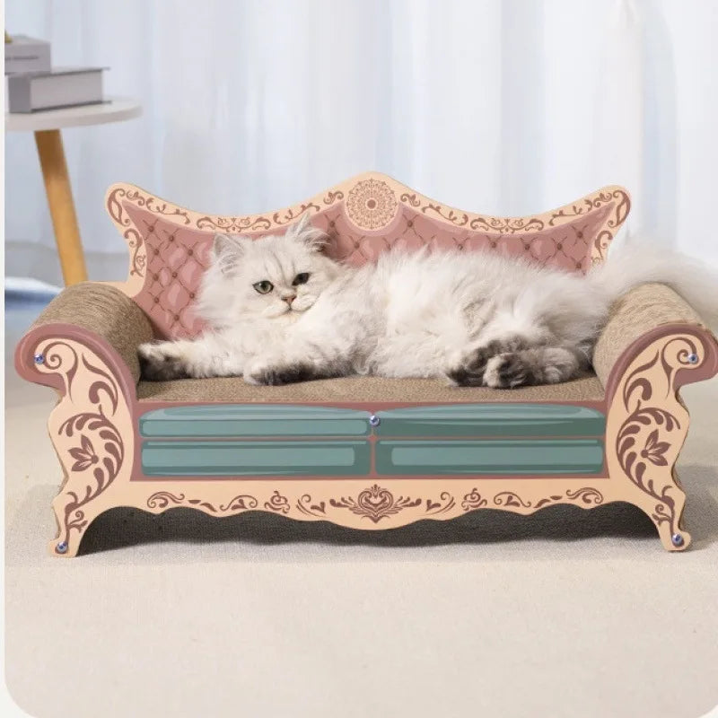 CZBNYX Cat Scratching Sofa Bed With Integrated Nest and Lounge Spot