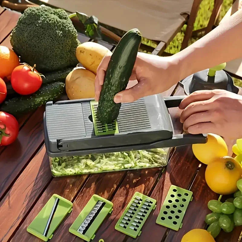 Multifunctional Stainless Steel Vegetable Chopper And Grater Set