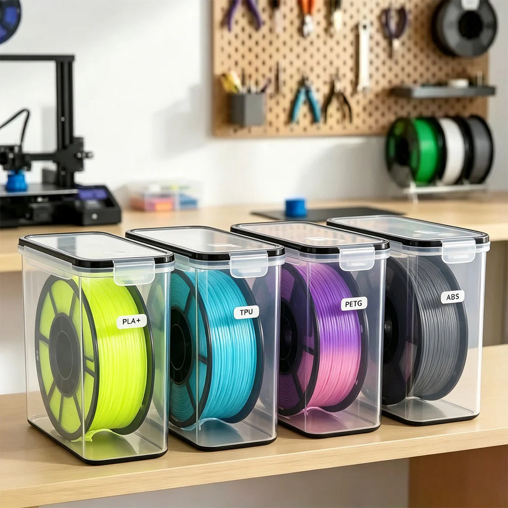 3D Printer Filament Storage Jar Set With Airtight Lids