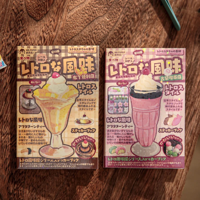 Vintage Retro Doodle Sticker Book For DIY Decoration