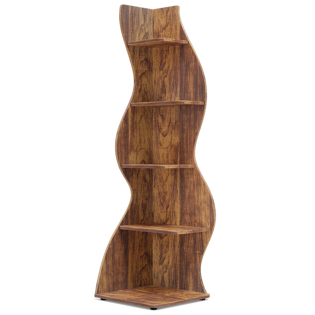 Tribesigns Five Tier Modern Corner Bookshelf And Plant Stand