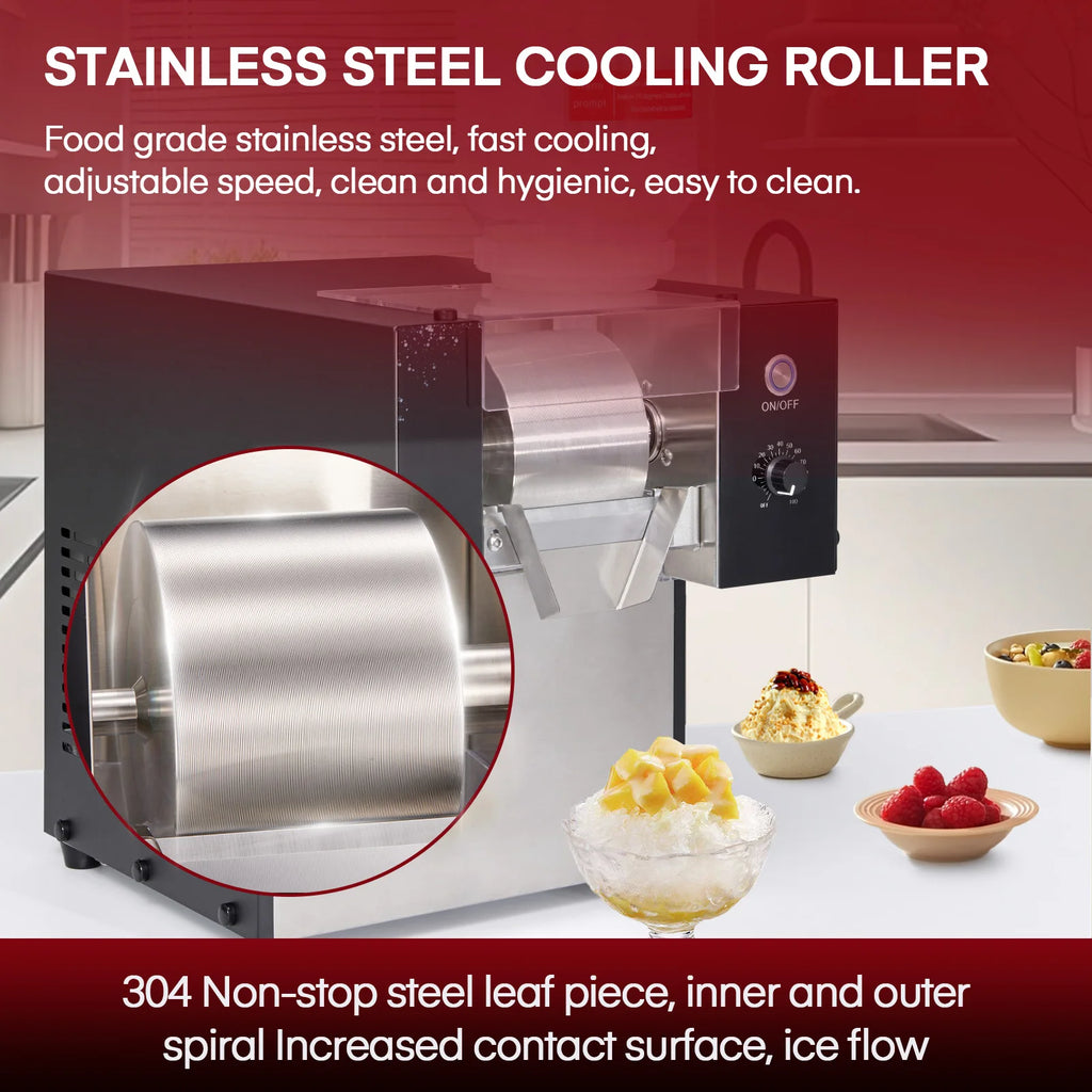 Commercial Snowflake Ice Shaver for Restaurants and Cafes