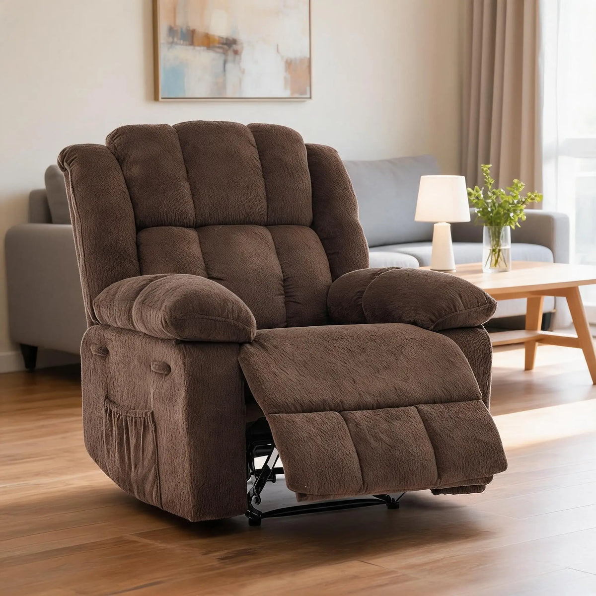 Studyset Manual Recliner Chair for Comfortable Living Room Reading