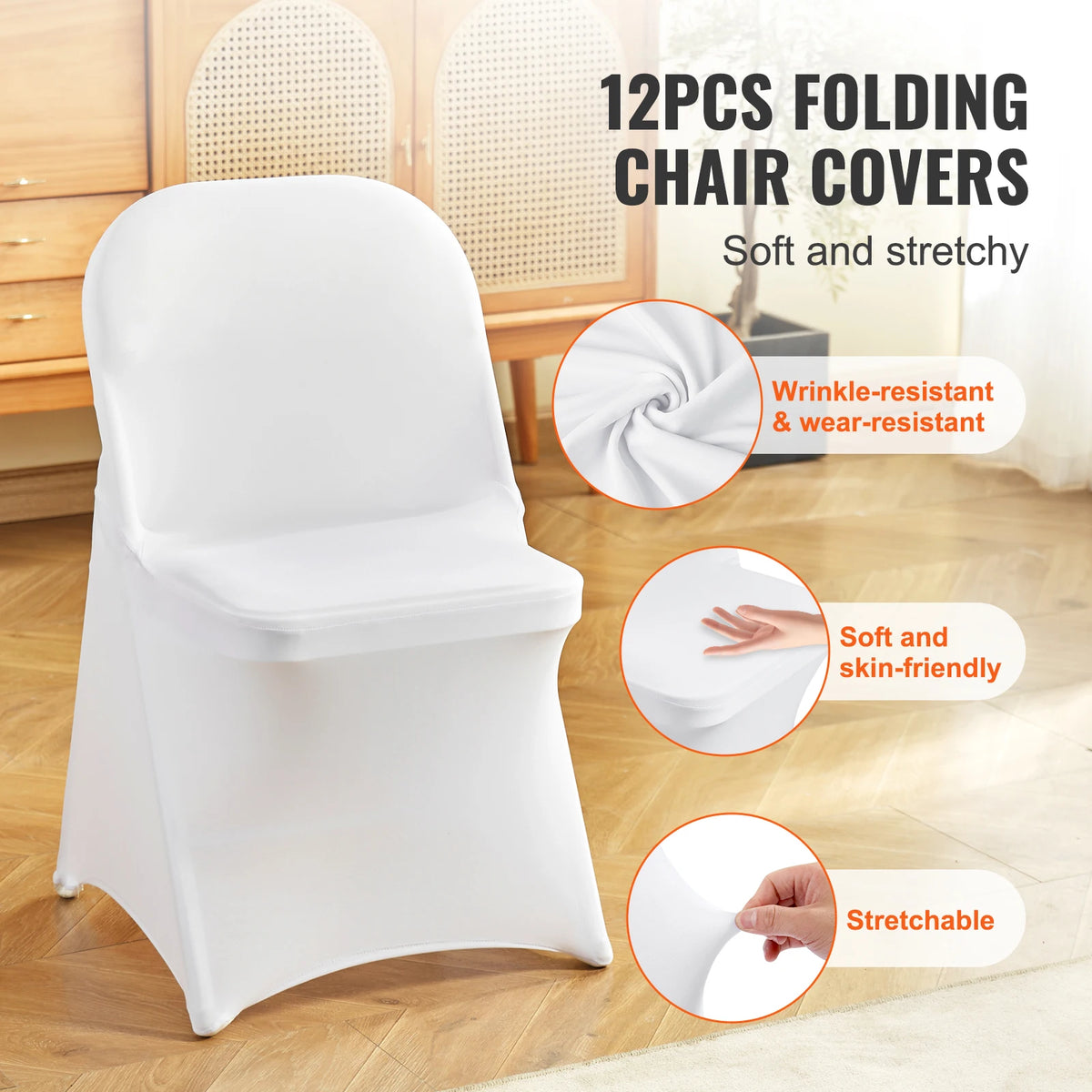 SucceBuy Stretch Chair Covers for Weddings Banquets and Dining Events