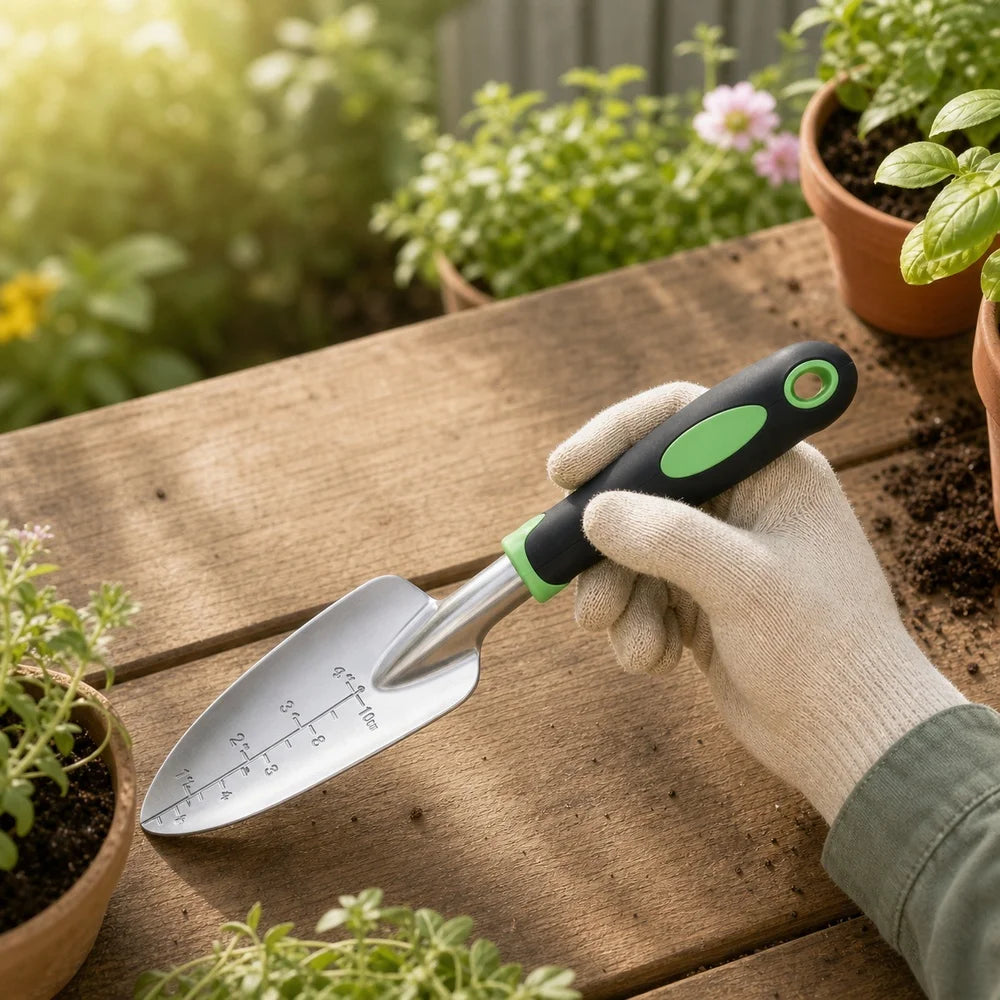 Garden Hand Tool Set With Trowel Cultivator And Pruning Shears