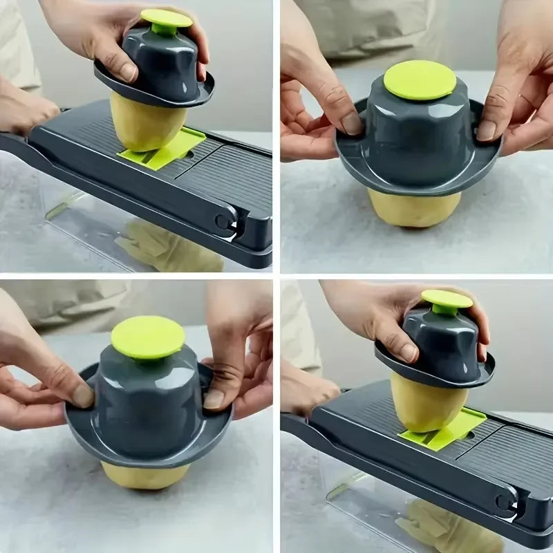 Multifunctional Stainless Steel Vegetable Chopper And Grater Set