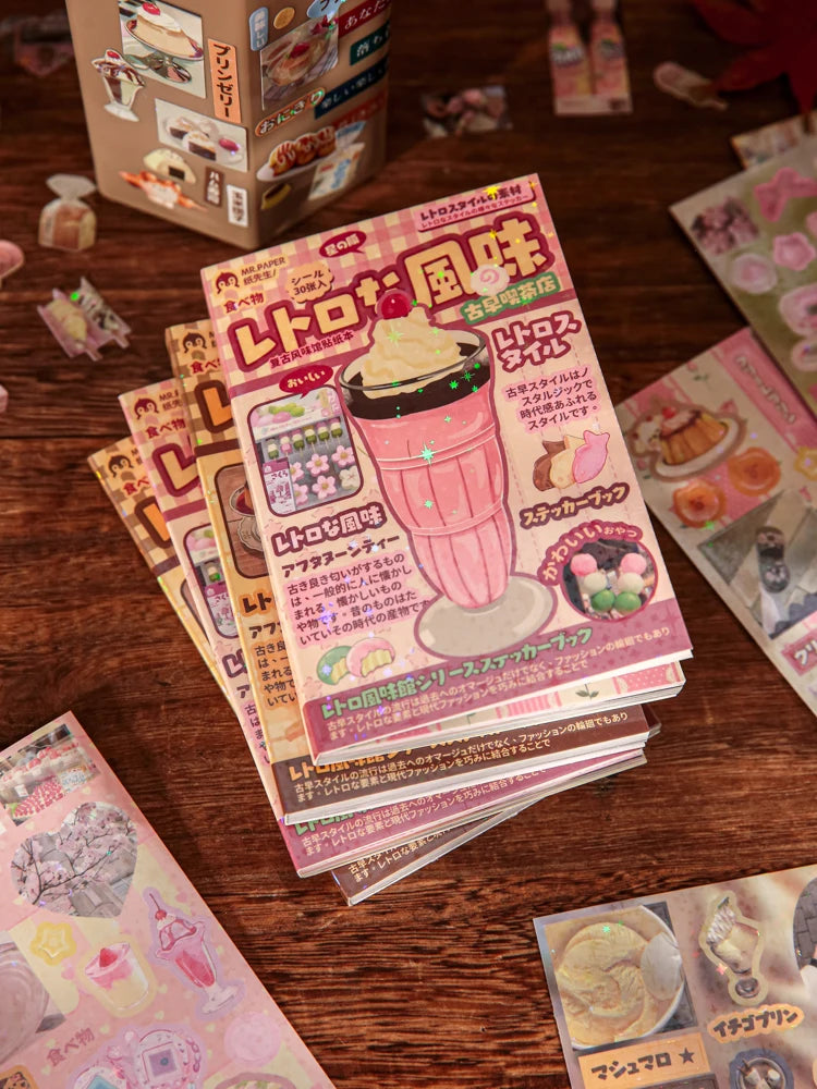 Vintage Retro Doodle Sticker Book For DIY Decoration