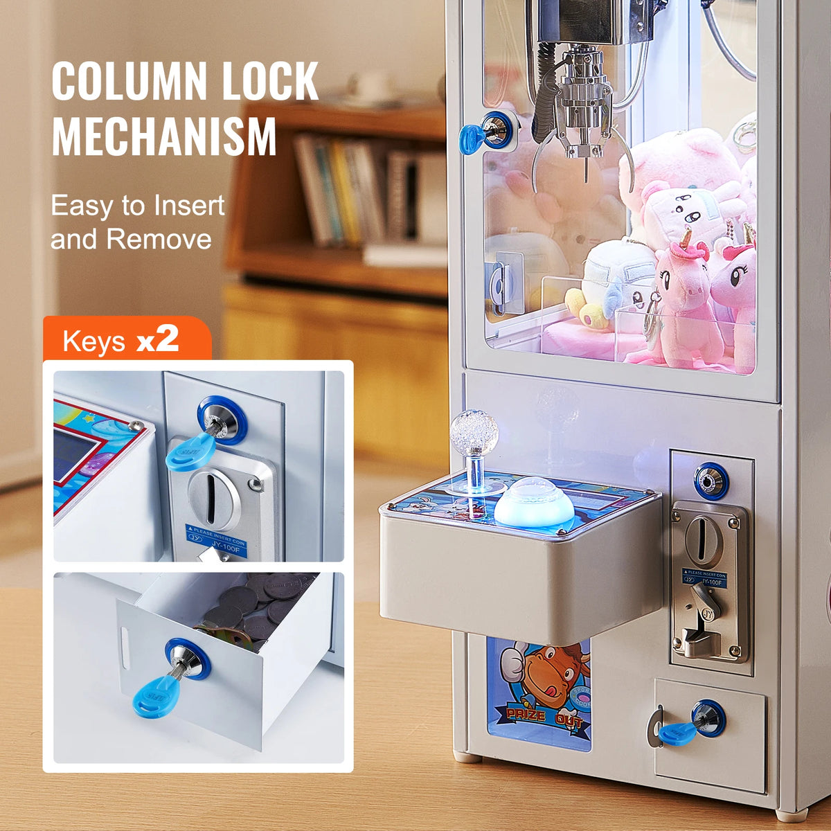 SucceBuy Commercial Arcade Claw Machine Prize Grabber Game Vending Dispenser