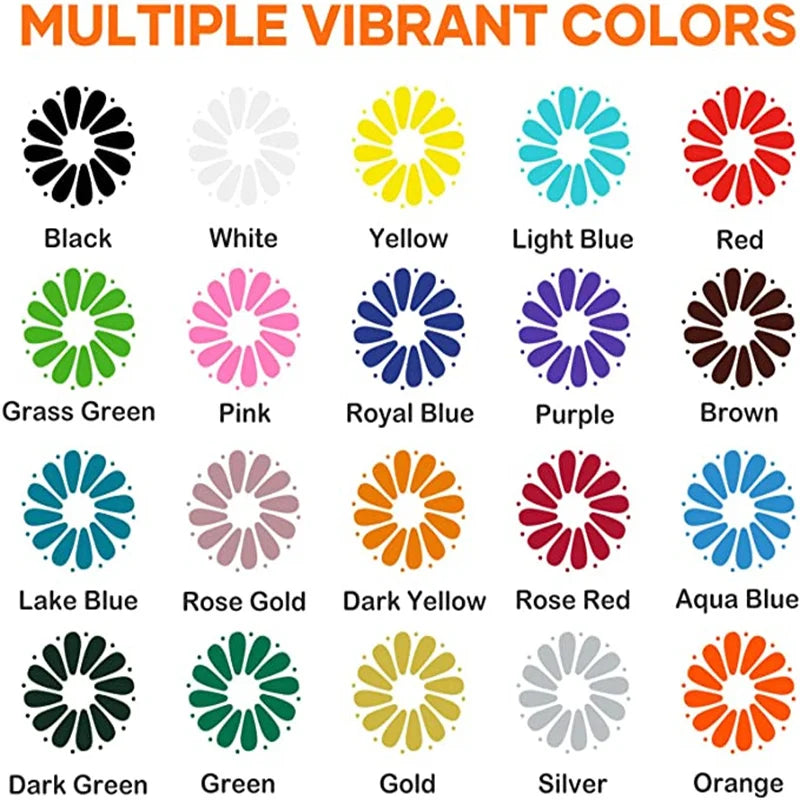 HTVRONT PU Heat Transfer Vinyl Roll for Cricut DIY Projects