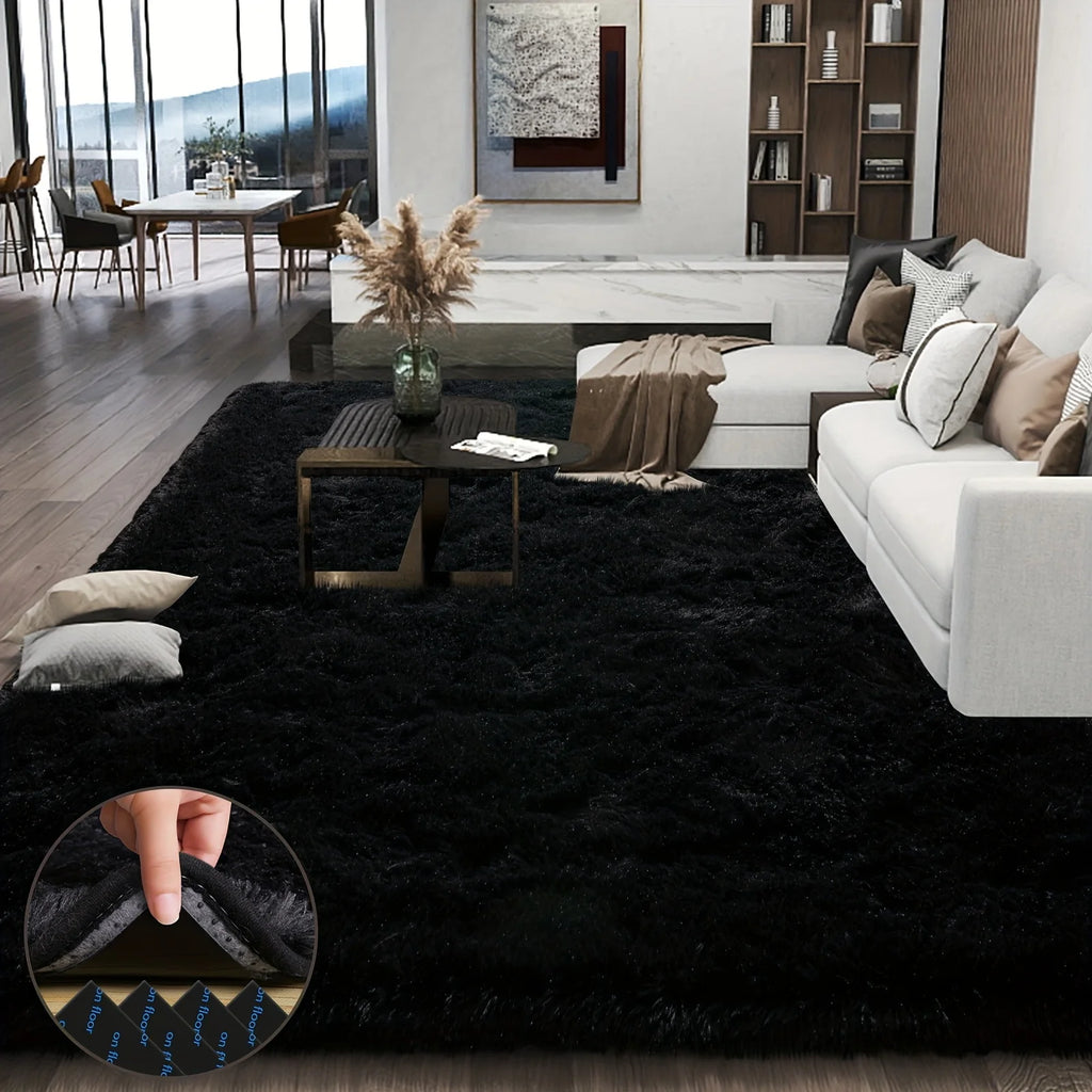 Soft Plush Geometric Rug for Bedroom and Living Room Decor