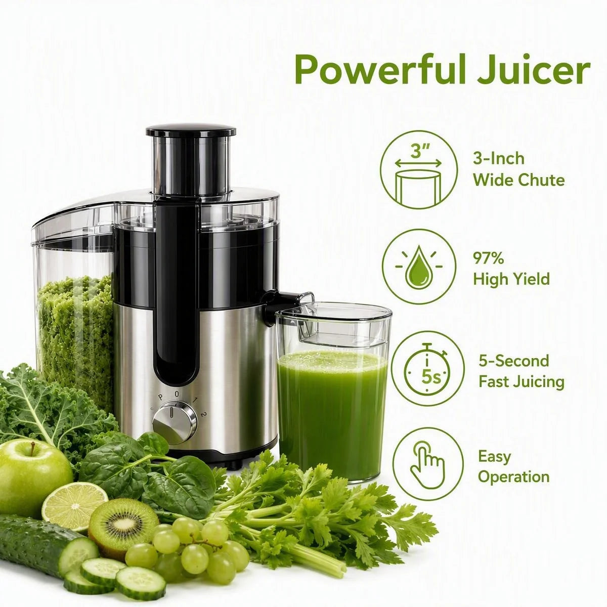 High Yield Centrifugal Juicer With Automatic Pulp Ejection Machine