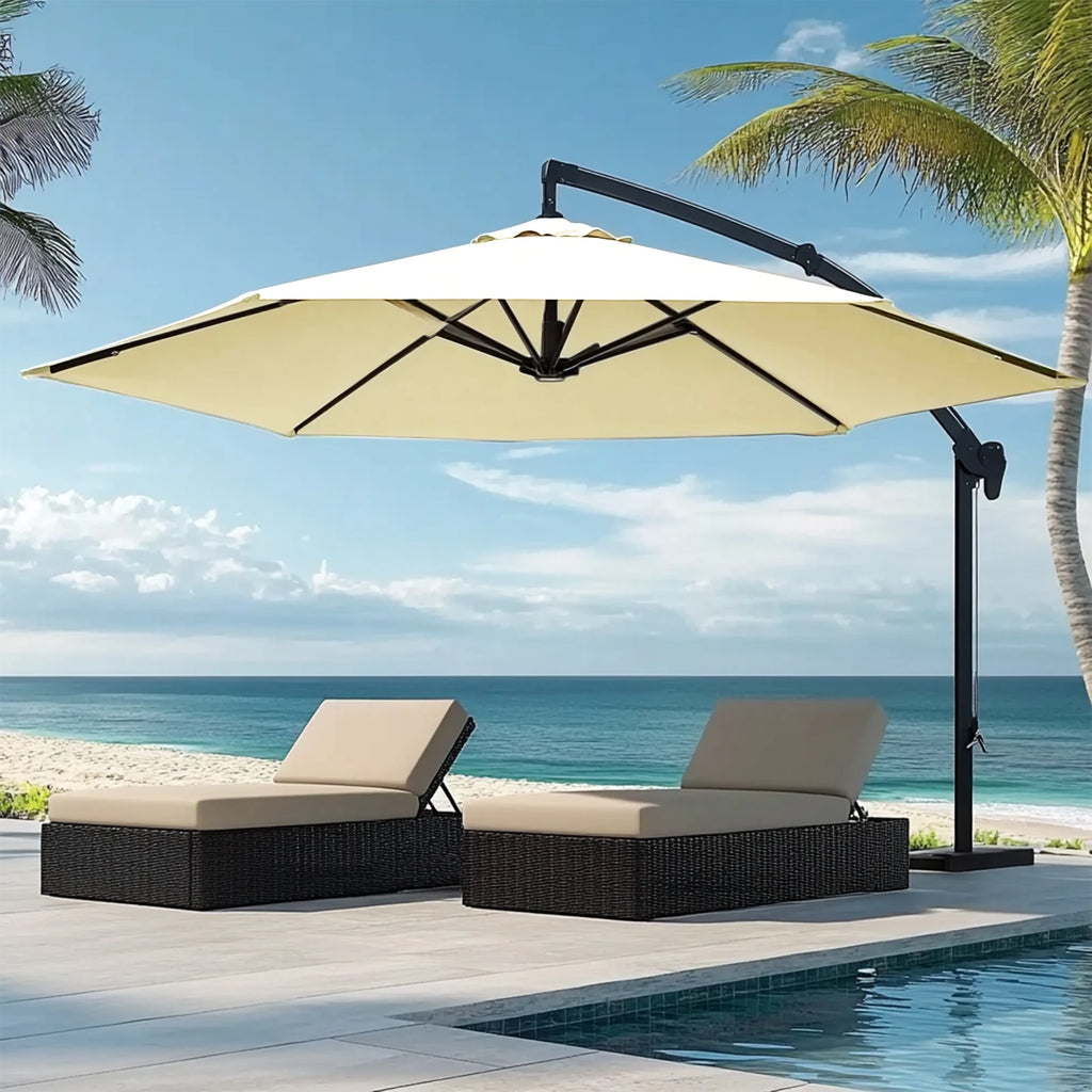 Waterproof Replacement Patio Umbrella Canopy Cover for Outdoor Garden