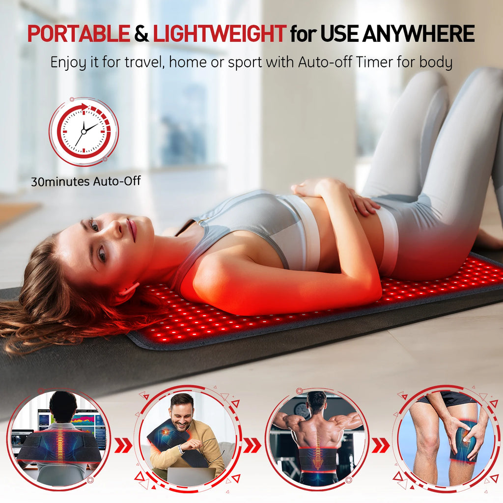 Astarexin Red Light Therapy Heating Mat For Body Pain Relief