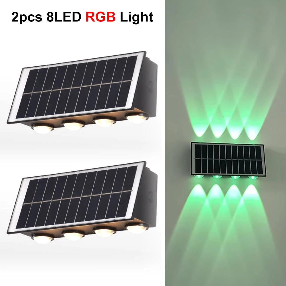 DUMILOO Solar LED Waterproof Outdoor Wall Light For Gardens